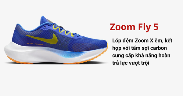 Giày Chạy bộ Zoom Fly 5 có hiệu suất vượt trội